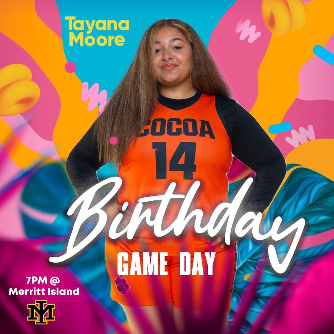 Cocoa HS Girls Basketball (@cocoagbb) on Twitter photo IT’S GAMEDAY!!! Your Lady Tigers are at Merritt Island for this birthday matchup for our own <a href="/tayanamooree/">Tayana Moore</a>!
Let’s get it! #TigerPride #EarnYourStripes IT’S GAMEDAY!!! Your Lady Tigers are at Merritt Island for this birthday matchup for our own <a href="/tayanamooree/">Tayana Moore</a>!
Let’s get it! #TigerPride #EarnYourStripes