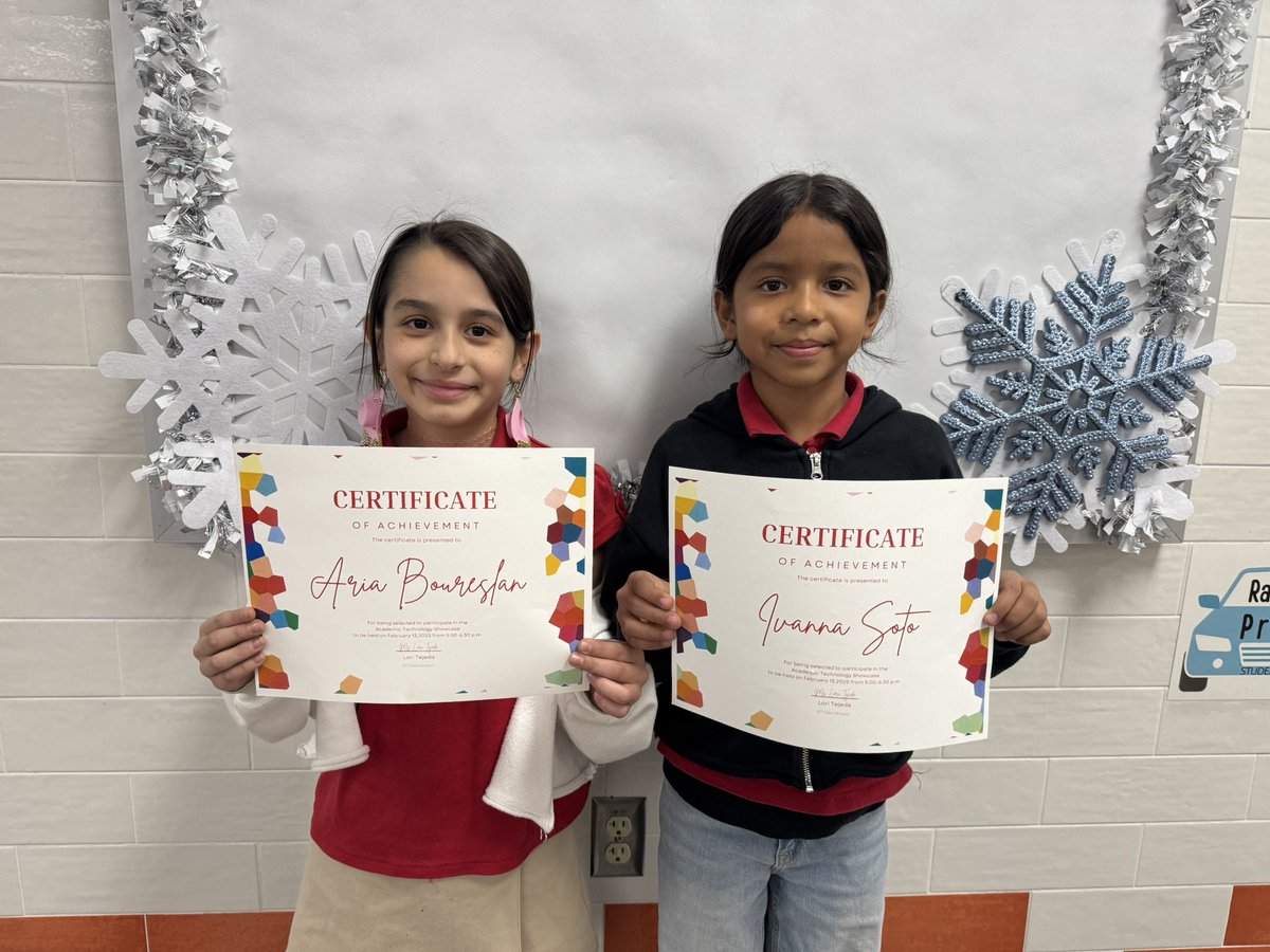 LLopez_JCE's tweet photo. Congratulations! These Buffalo Scholars will be presenting at the Technology Showcase this February! Go Buffs! @JFCarrasco_JCE @SGTCarrasco_ES https://t.co/NUvzllKob1
