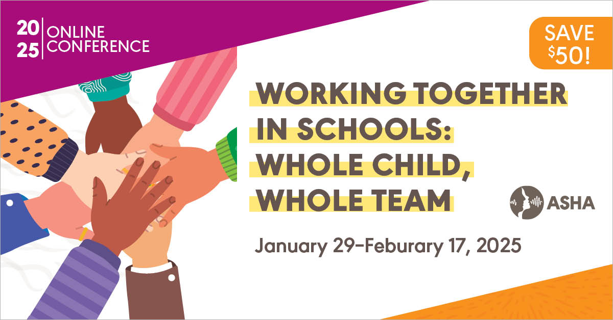 ASHAWeb's tweet photo. Boost student success with effective school collaboration. Learn top teamwork strategies to improve student outcomes, manage workloads, enhance IEP communication and more. Register now and save with early-bird rates! https://t.co/SJnVIMWSio https://t.co/cuIrZOGLDV