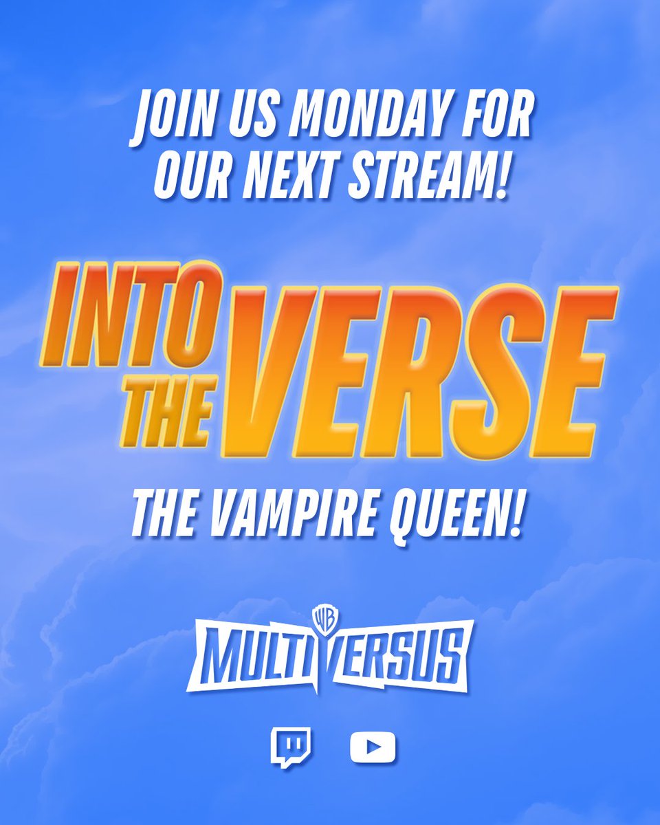 Monday's gonna be extra metal!🤘 

Tune in December 16 at 10am PT on our Twitch and YouTube for Into The Verse, where we'll be showing off the latest and greatest goodies coming to #MultiVersus. Don't miss it; Marceline's the headliner of the show! 🎸

go.wbgames.com/MVSTwitch