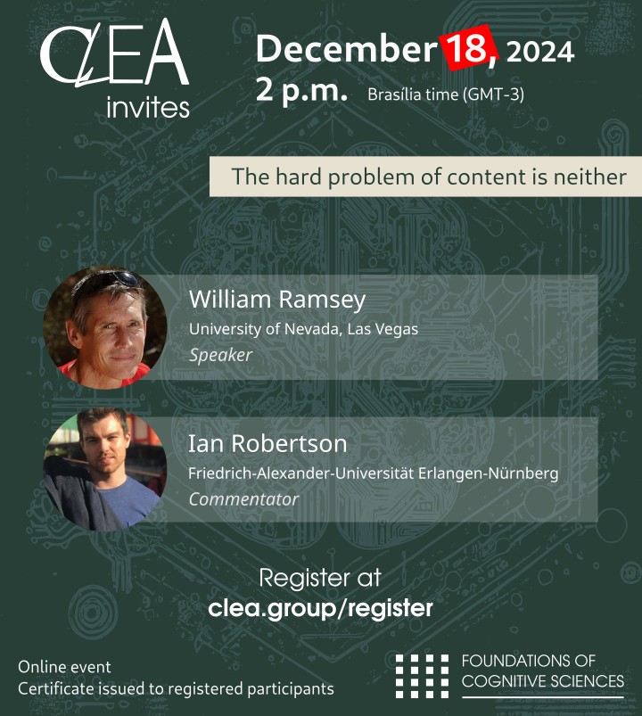 CLEAfil's tweet photo. Bad news: due to unforeseen and unavoidable issues, the CLEA Invites with talks from William Ramsey and Ian Robertson will no longer happen tomorrow. 

Good news: it will take place on December 18, so no one has to wait that much. 

Consider this your new invitation to join us! https://t.co/s6LvBgmeGc