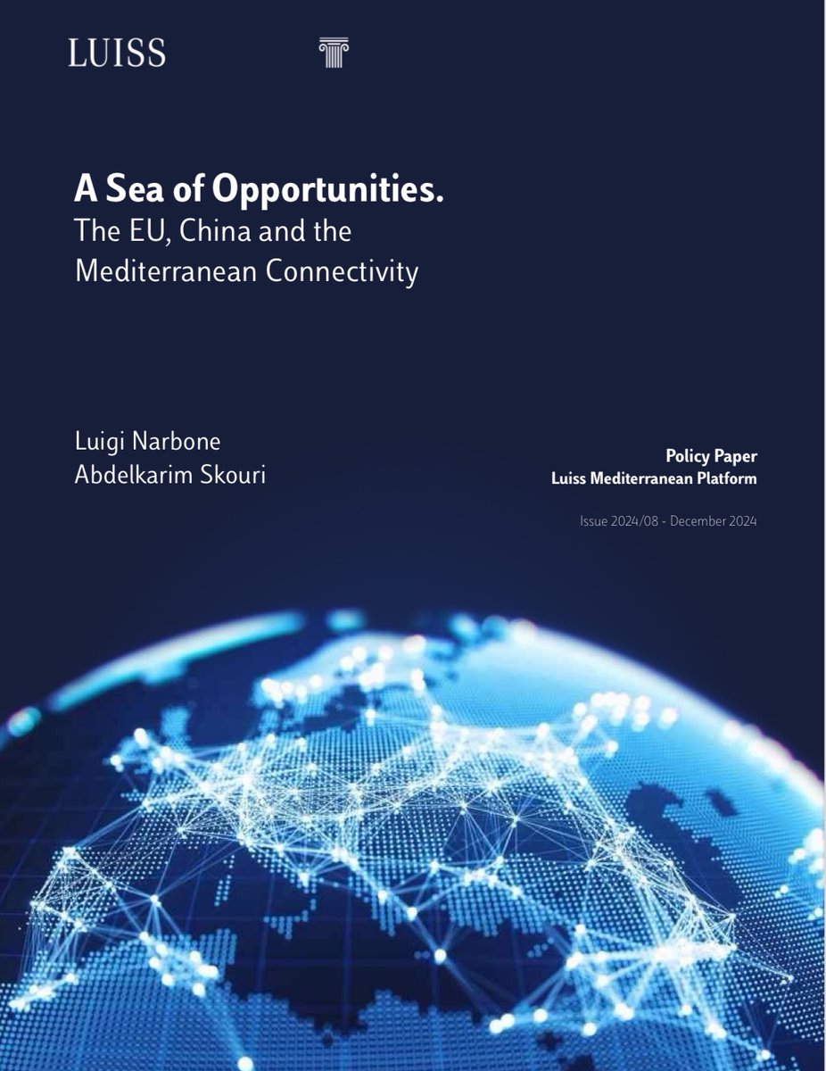 🚢 A Sea of Opportunities: The EU, China, and Mediterranean Connectivity 🌍

Explore the policy paper co-authored by <a href="/LUISSSoG/">Luiss School of Government</a> Mediterranean Platform Director <a href="/NarboneLuigi/">Luigi Narbone</a>  and Research Associate <a href="/AbdelkarimSK/">Abdelkarim Skouri</a>  Skouri, analyzing the Mediterranean’s role as a key hub for energy,