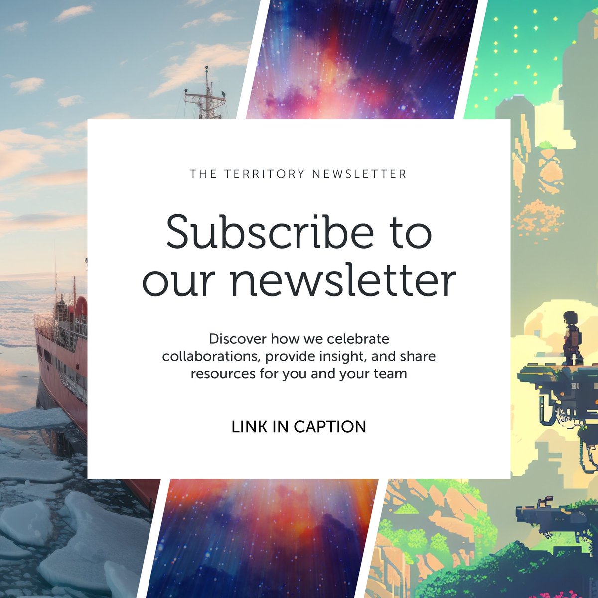 Take some time to review the year with our last update of 2024.

• How to (and not to!) create a professional and welcoming work culture
• Taking innovation risks safely
• What to expect from us next year!

Visit territory.co to receive our monthly insights