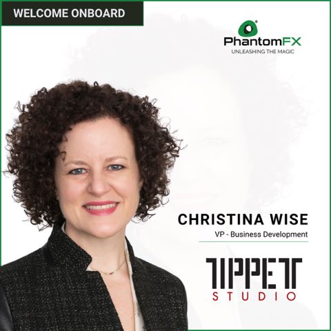 Tippett Studio (@tippett_studio) on Twitter photo We are excited to announce Christina Wise joins <a href="/Tippett_Studio/">Tippett Studio</a> as the new Vice President of Business Development.
#TippettStudio #PhantomFX #VFX #VFXIndustry We are excited to announce Christina Wise joins <a href="/Tippett_Studio/">Tippett Studio</a> as the new Vice President of Business Development.
#TippettStudio #PhantomFX #VFX #VFXIndustry