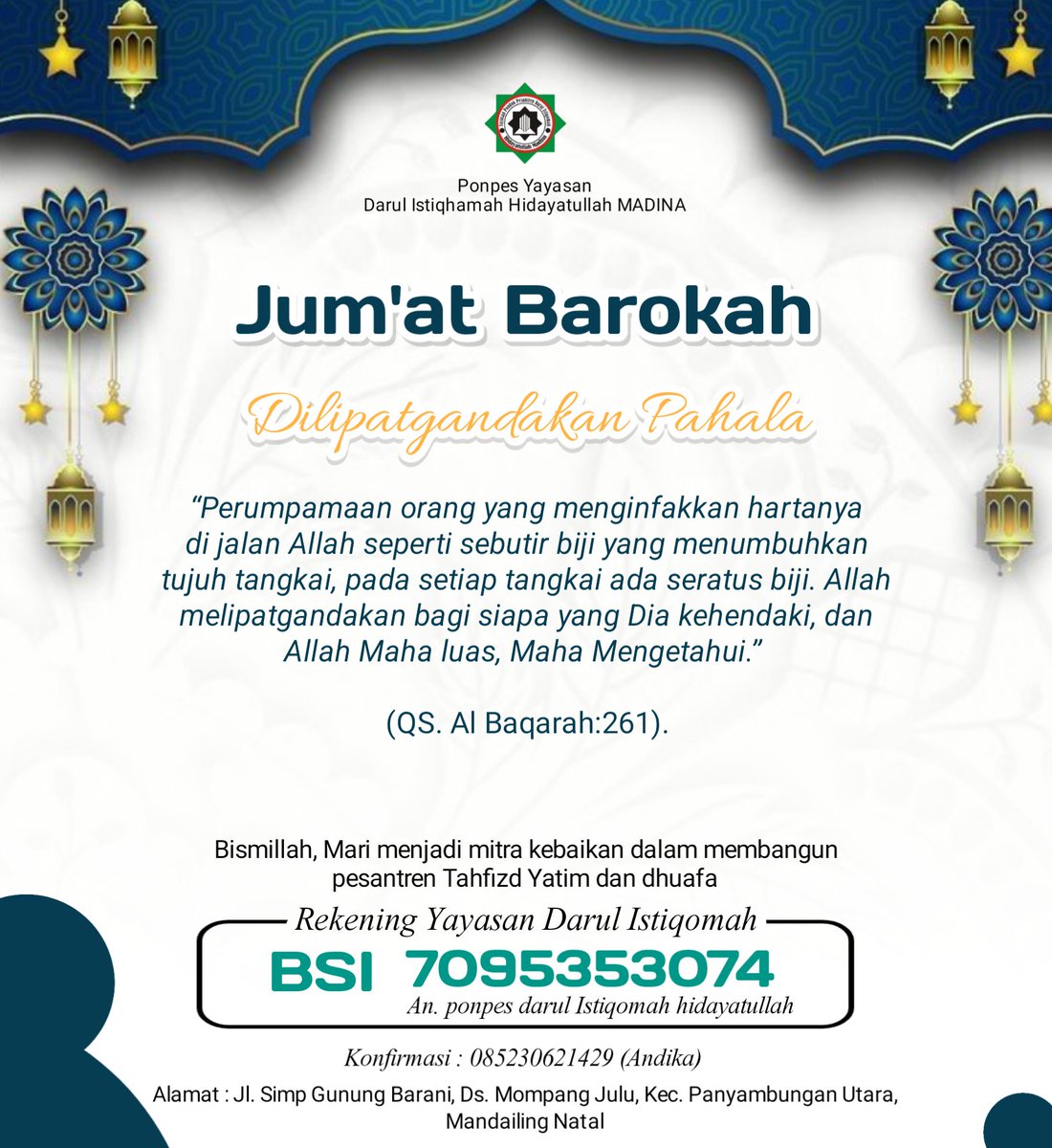 Santri_Yatim's tweet image. Semoga Allah mudahkan kita dalam melaksanakan kebaikan. Aamiin

#jumatbarokah
#sedekahsubuh
#pengikut