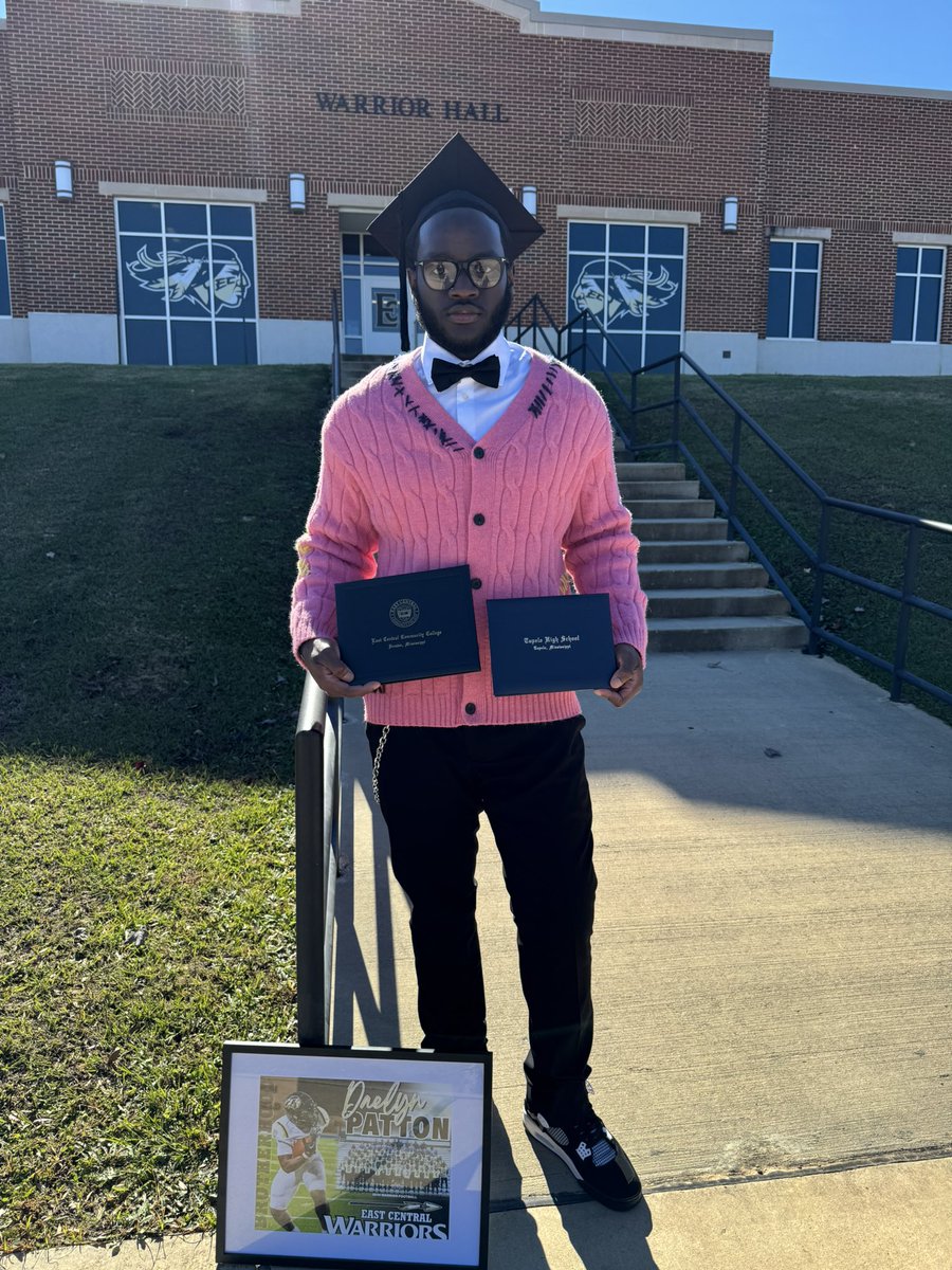 DaelynPatton's tweet image. grad 👨🏾‍🎓🫱🏽‍🫲🏾! @eccc_football