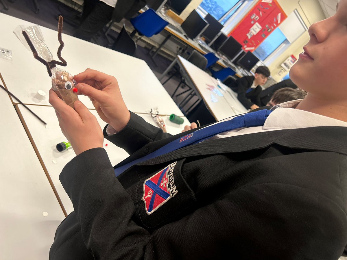 Today my S3 Enterprise &amp; Employability class got into the Christmas spirit, creating some hot chocolate cones &amp; sweetie baubles to sell.  How fab do these look?! 🎅🏼