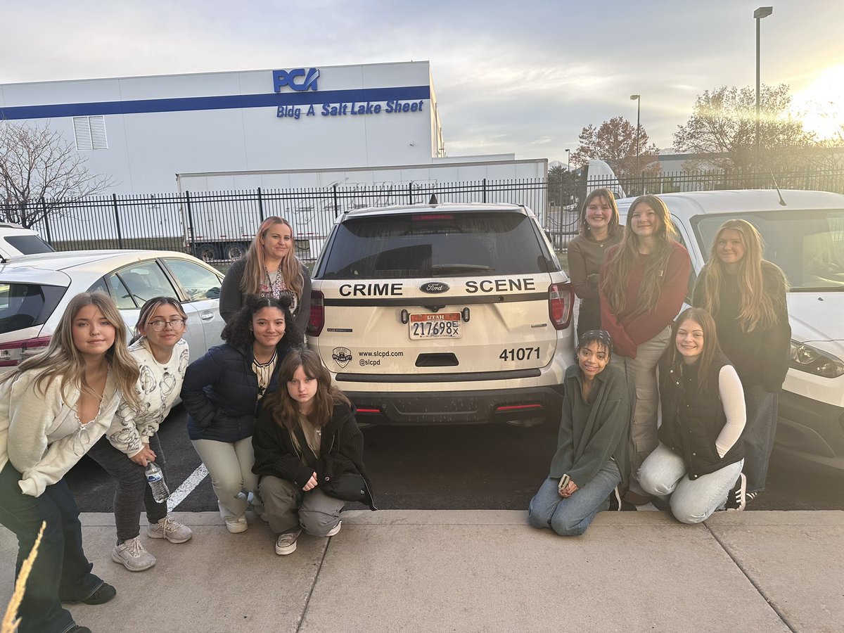 ctecnow's tweet photo. Another great field trip in the books for our Medical Forensics students! They were able to tour Salt Lake City’s crime lab. https://t.co/IaG1BtUaz1