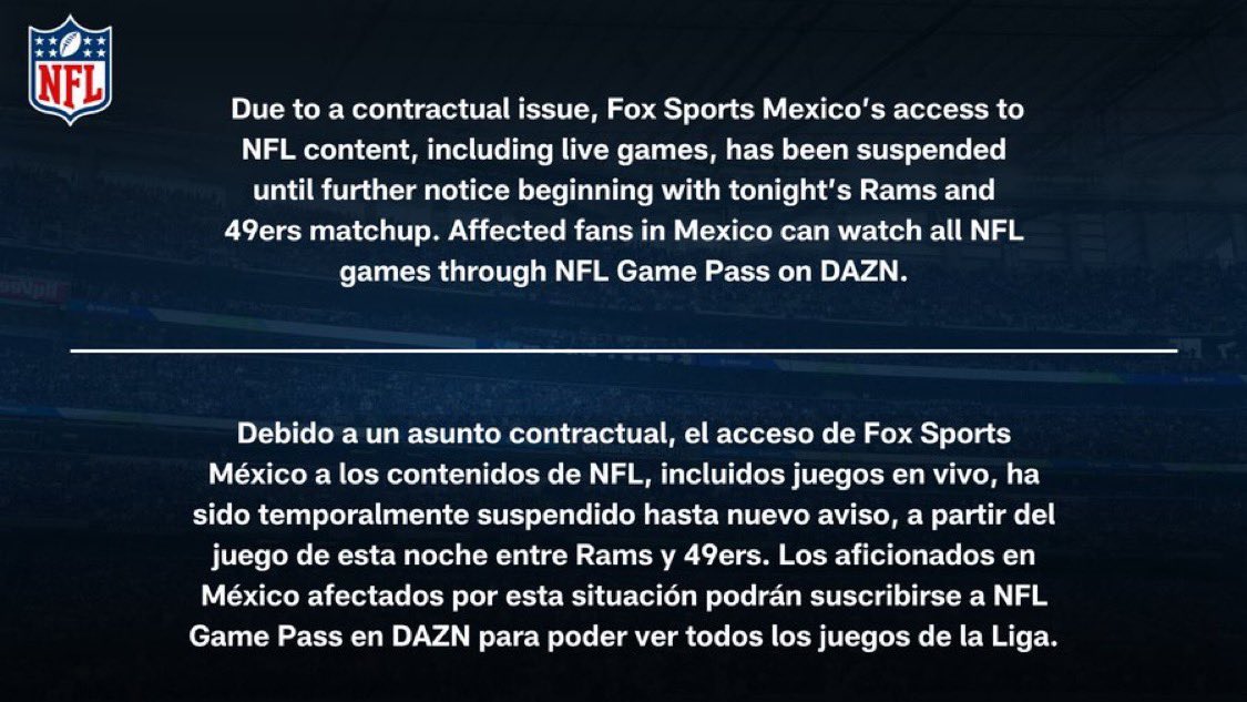 Carlos_Stats's tweet photo. Qué pena. 

El tercer mundo duele muy cabron, ya no está en Azteca ni Fox Sports. 

Al menos aún hay ESPN y Televisa… https://t.co/yxkWtVWQhs