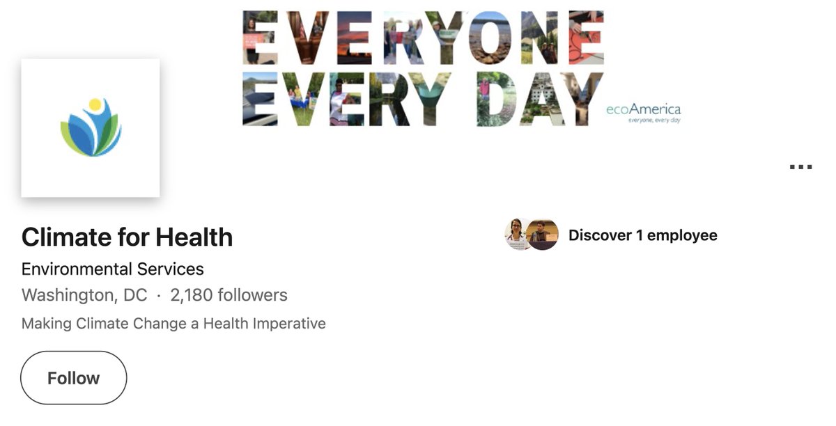 Climate for Health tweet media