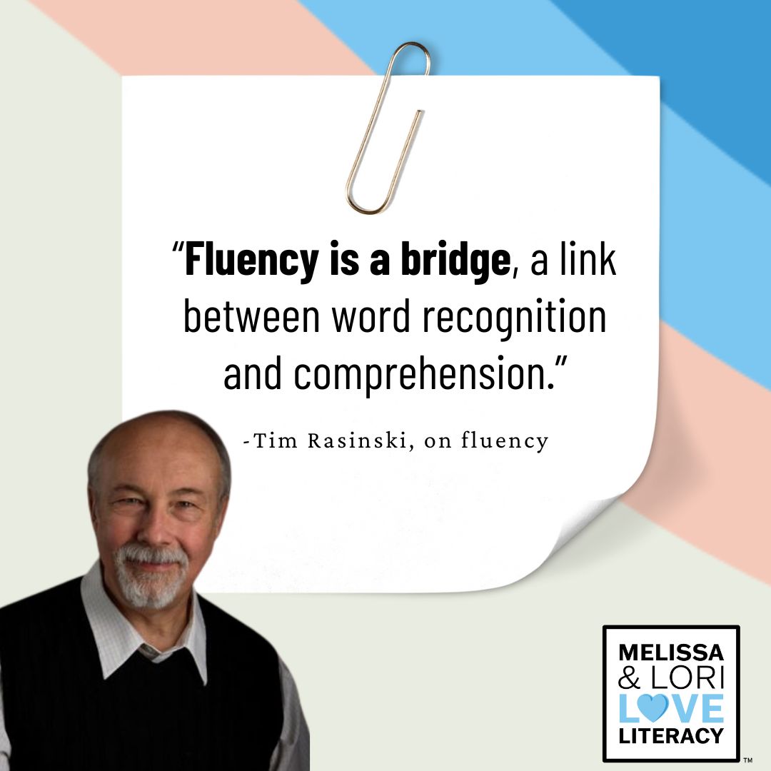 You need to hear this today: Fluency is a BRIDGE! It connects word recognition and reading comprehension. 🤍 Our fluency episode with Tim Rasinski releases tomorrow! 🎧 

podcasts.apple.com/us/podcast/mel…