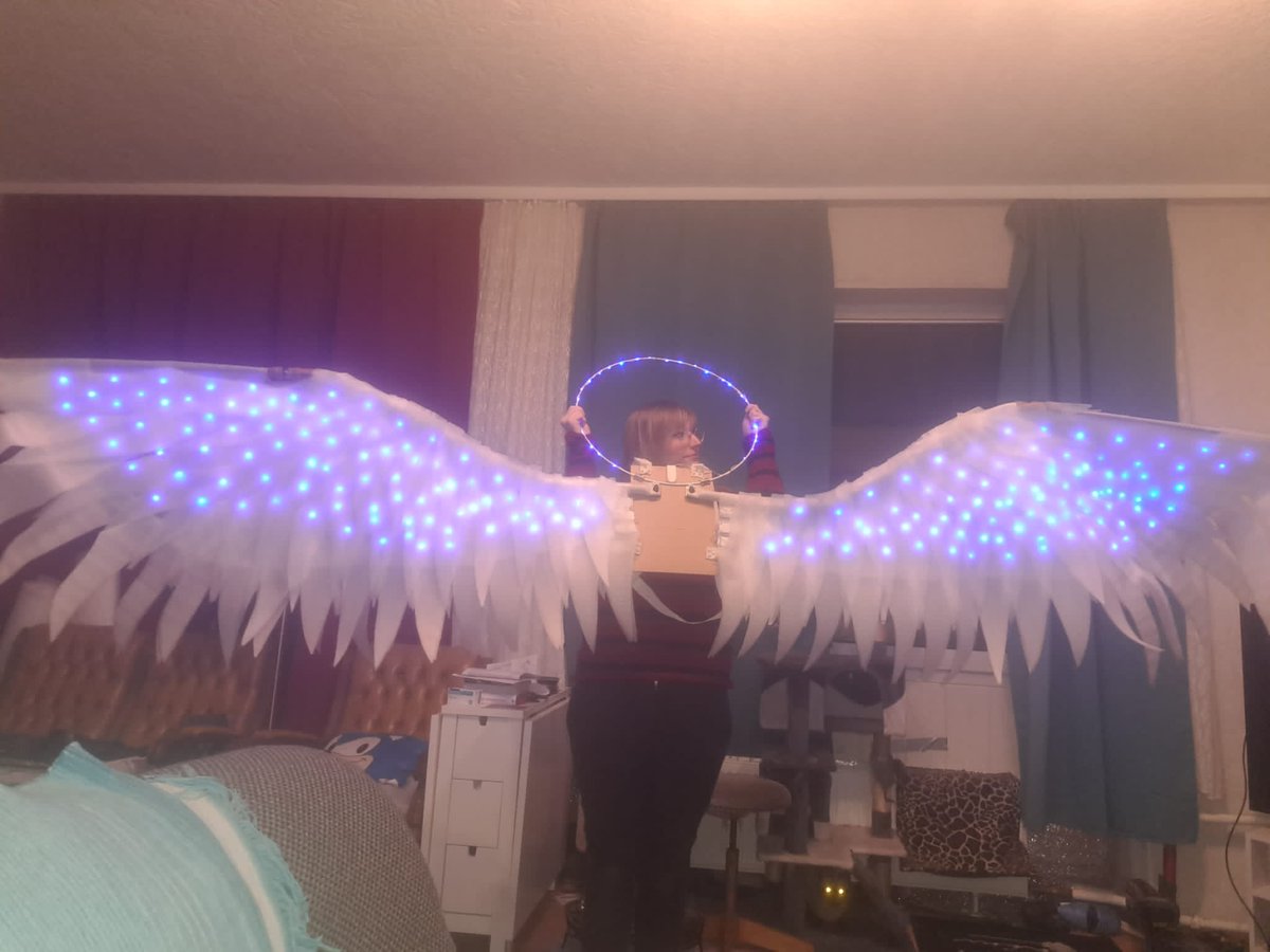 Assistant_Oppai's tweet photo. Sooo the rough shape of hydaelyns wings are done, not gonna lie i am amazed that they dont look like a complete mess xD https://t.co/m7DRCe91P4