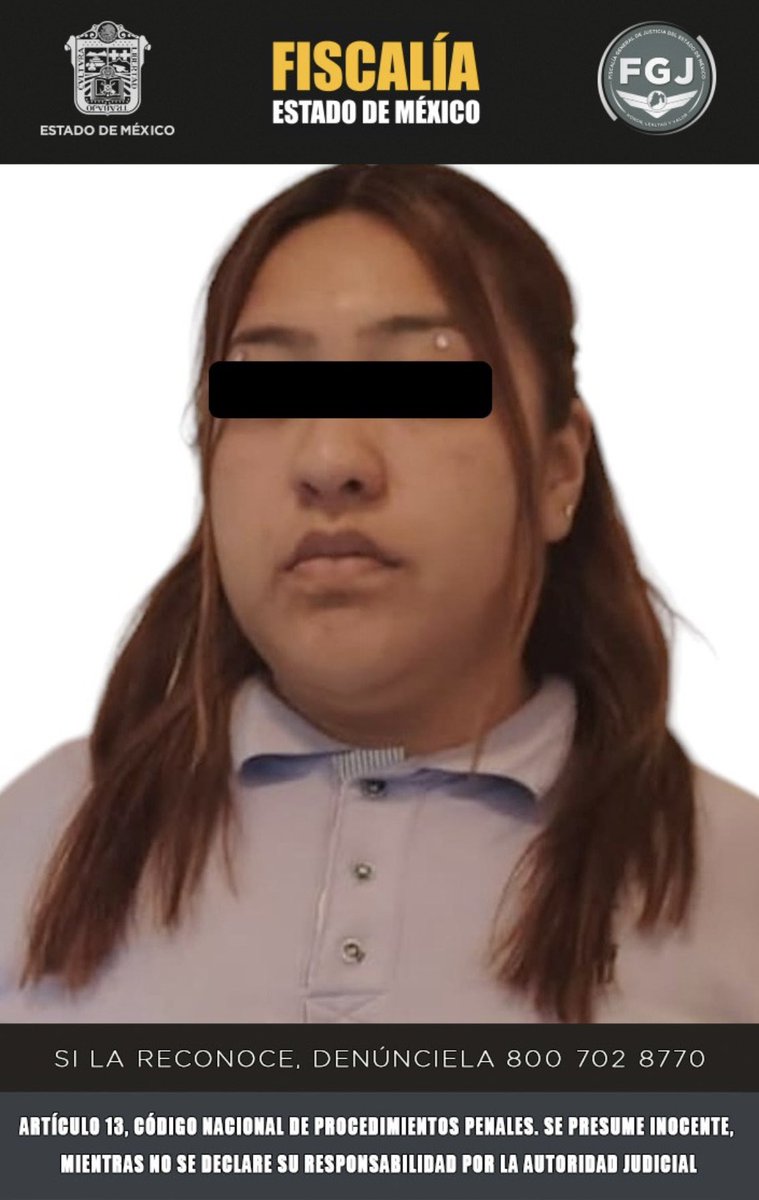 aquiedomex's tweet photo. 🔴 @FiscaliaEdomex cumplimentó en prisión una nueva orden de aprehensión en contra de Jaqueline Elizabeth “N” docente del Centro Psicopedagógico y Neurodesarrollo #SmartStep de #VillaDeLasFlores en #Coacalco ahora por lesiones en agravio de otra alumna de 9 años. https://t.co/SyozDlTkdA