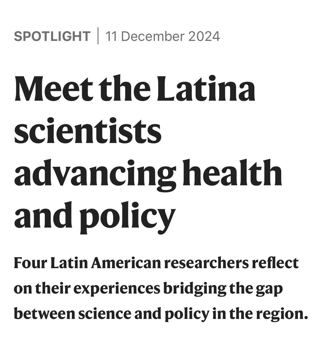 nature.com/articles/d4158… 

👇🏼👇🏼👇🏼 YESTER BASMADJIÁN: On the front line against insect-borne diseases