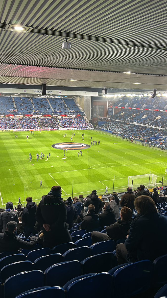Rangers away. Always wanted to go. Best home team atmosphere I’ve ever heard. COYS