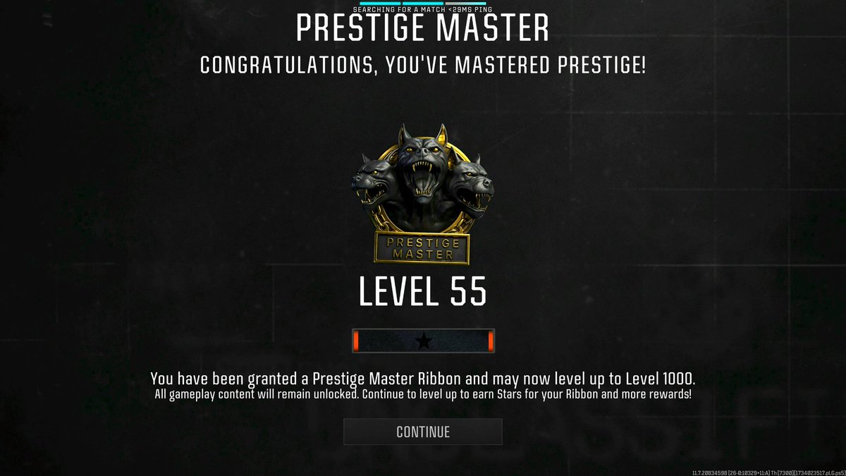 After a month of hard grinding I have finally reached Prestige Master on #BlackOps6