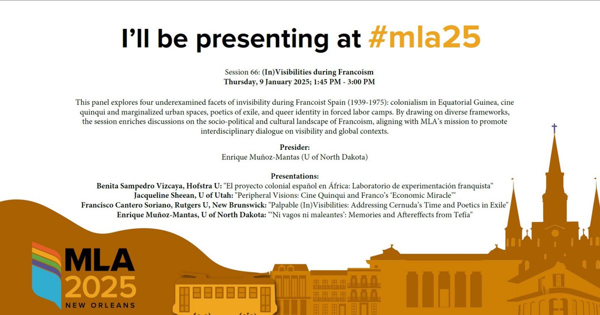 I’ll be presenting at #MLA25