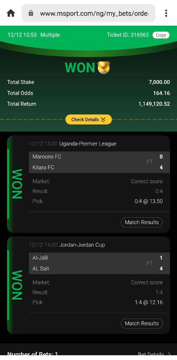 Pual550993's tweet photo. Good evening Boss here  is another blessed winning from your fixed odds I won thanks sir 
@MarsviMr https://t.co/TfOtRIKYkn