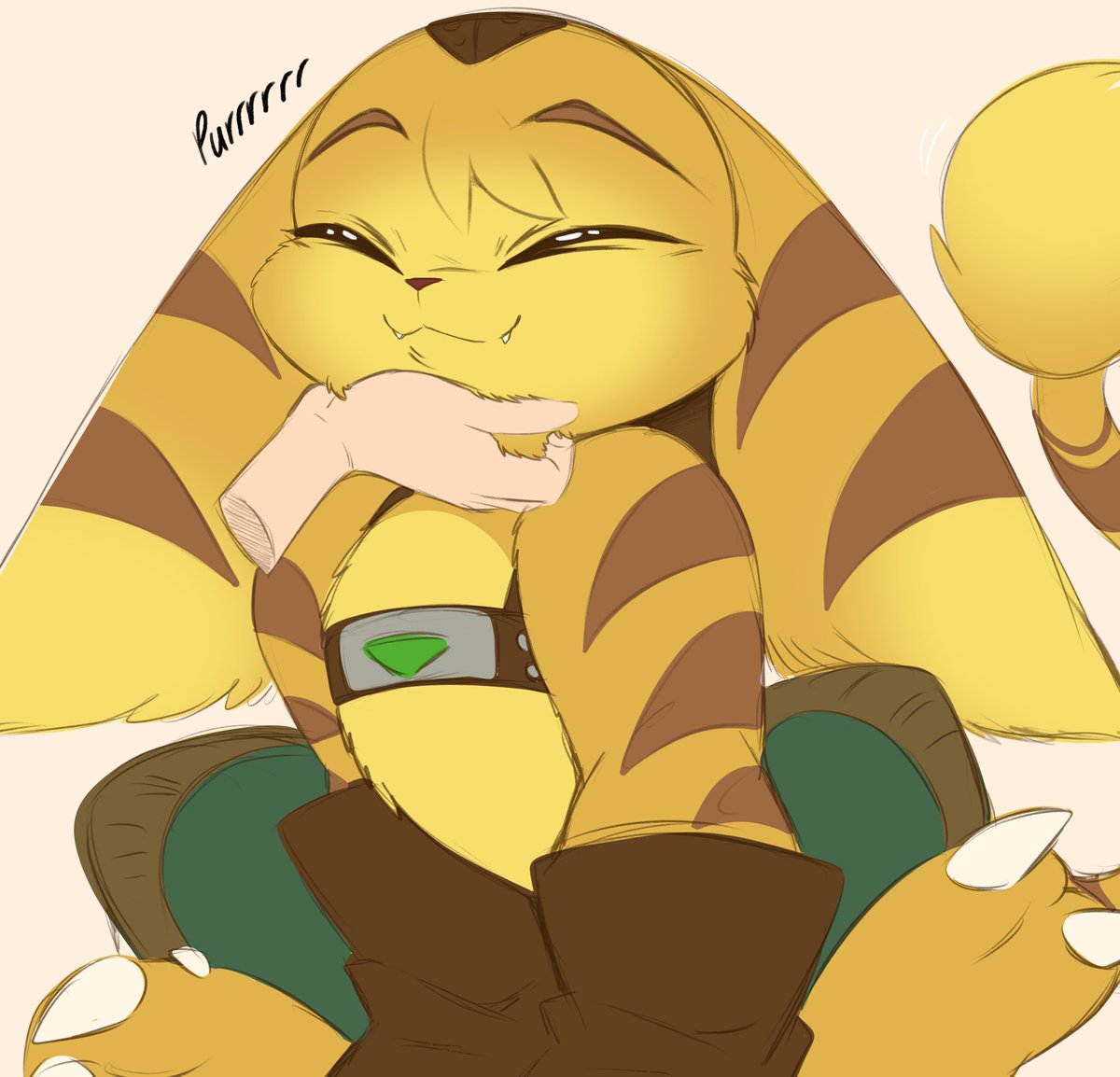 do you think ratchet can purr like a kitty if you pet him