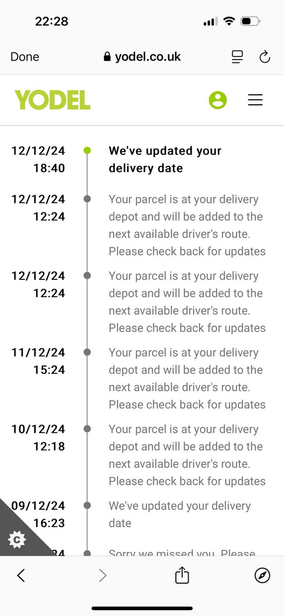 garymckeague's tweet photo. @YodelOnline @what3words Looking an update here as a parcel was to be delivered last Thursday and you said you could not locate the address, the address is correct and it has yet to be delivered https://t.co/g3n2Lt96Vg
