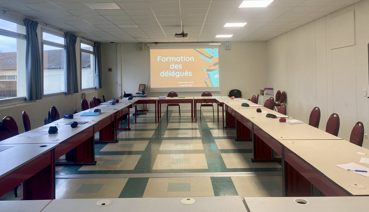 À l’approche des Conseils de classe, Second temps de formation pour les élèves délégués du collège Claude Monet de Magny-en-Vexin 👨‍🏫🏫✍️