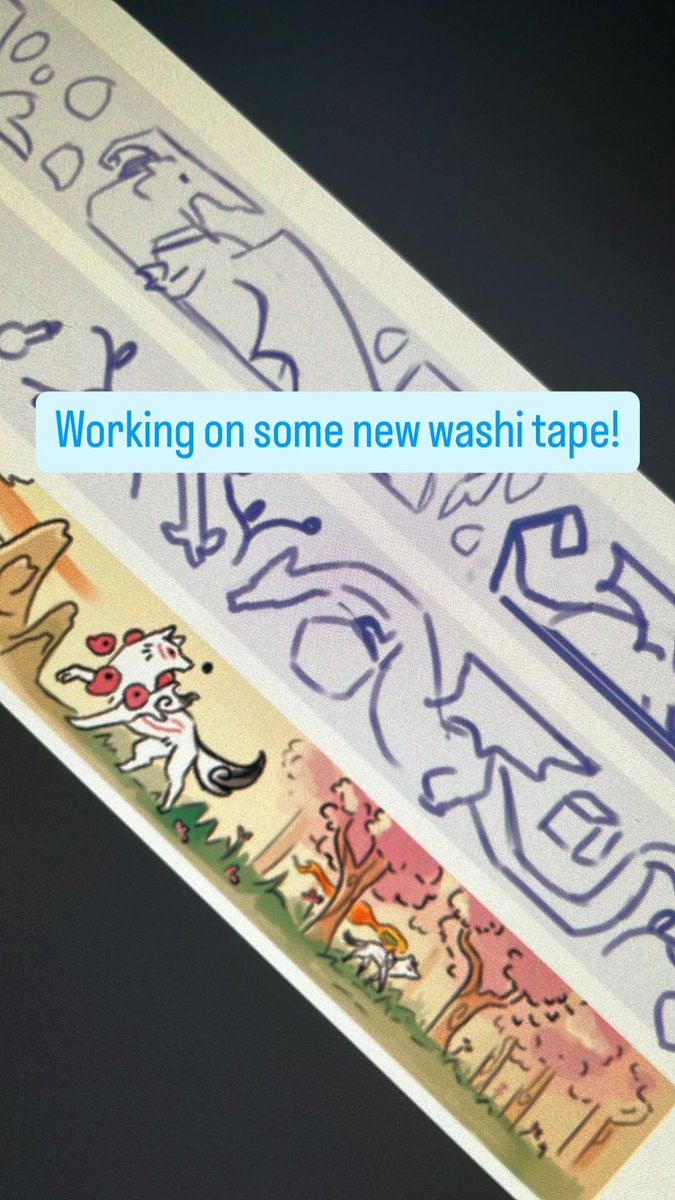 MarinkiArt's tweet photo. Working on some new washi tape designs! I think washi tapes are my fave merch to draw! 

For every merch artist whats your fave type of merch to work on??

#merchart #washitape https://t.co/tuHELn3Frb
