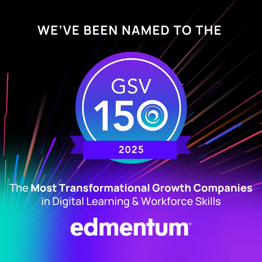 🎉 Edmentum is proud to be named to the 2025 GSV 150, recognizing the most transformational companies in digital learning.

With 43,000+ schools, 420,000 educators, and 5.2M students served worldwide, we’re driven to make future-focused education a reality.