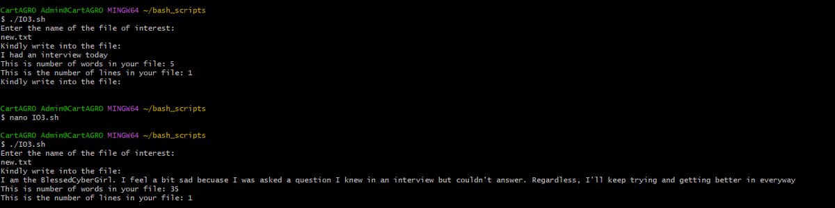 Ade_leyee's tweet image. @jay_hunts @segoslavia @akintunero @OnijeC 
Day 72
#100DaysOfCybersecurity
Read a news article about the 81,000 exploited sophos firewall

Day 73
Completed the Day 8 tasks of #30DaysOfBashScripting. Learning about input/output redirection. Below are some of my scripts.