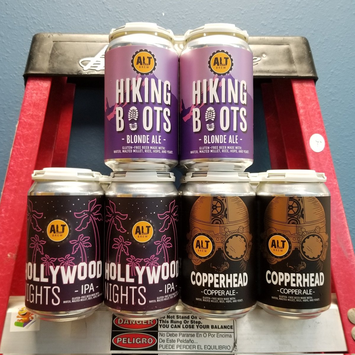 CityViewLiquor's tweet photo. F-R-E-S-H AF @AltBrew cans are HERE!!! The new packs look great, gang! #SUPERFRESH #FreshFrosties #FreshBeer #GlutenFree #GFBeer #GlutenFreeBeer #LocallyBrewed #WiscoCraft #TimeForAColdOne #BeerOClock #NewBeerArrivals #craftcans #GetCrushin #WiCraftBeer #DrinkWisconsinBeer https://t.co/a0ysz0Ueof