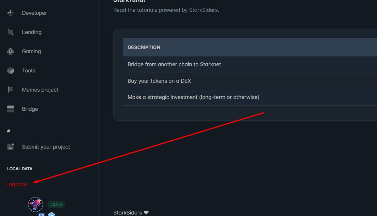 #Blockchain offers transaction transparency?
Let's respect that, now see all the modifications, listings and changes on the platform directly from the logbook.

#Starknet