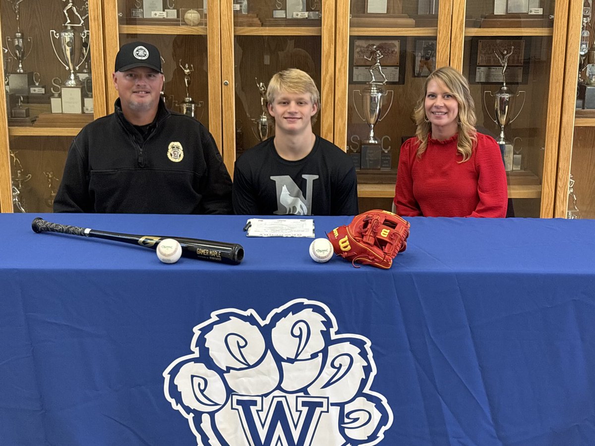 whitmirewolves's tweet photo. Congratulations to ⁦@bstribble_1⁩ on his signing to play at ⁦@NewberryBSB⁩! No one has worked harder for this opportunity. https://t.co/vfD2NMmGia