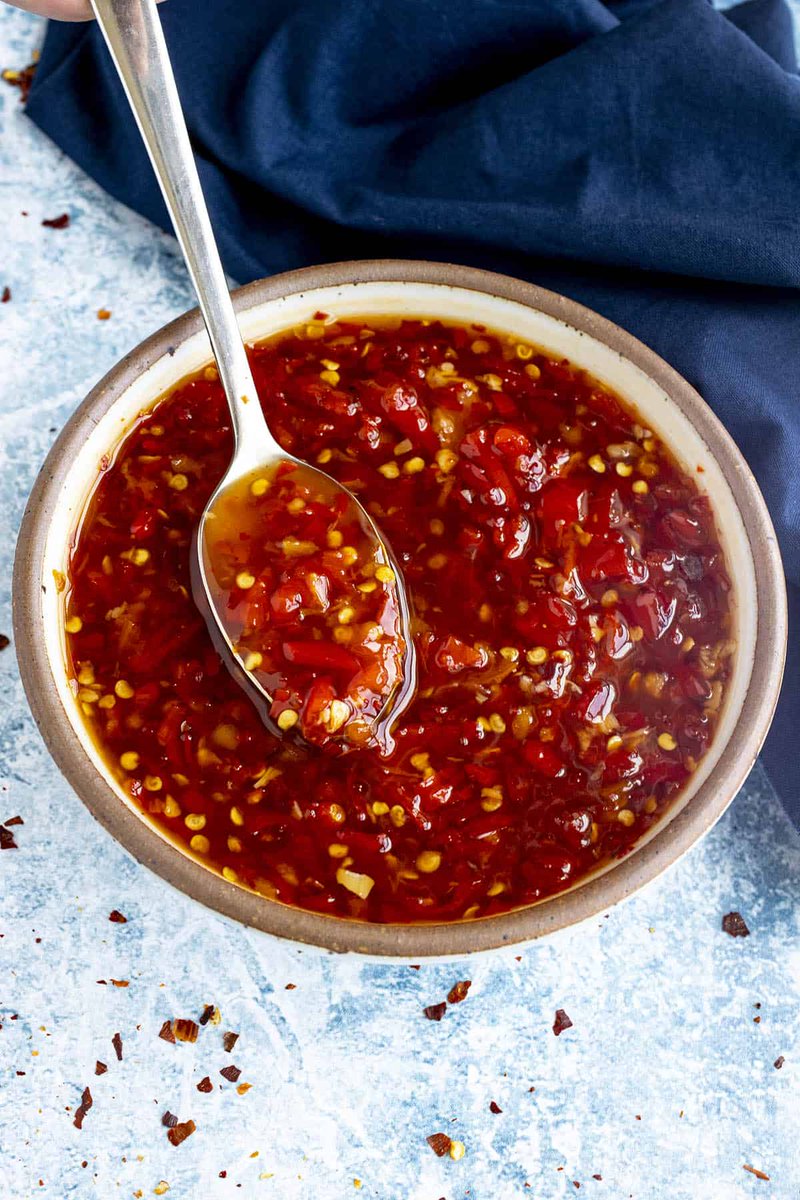 jalapenomadness's tweet photo. This homemade Thai sweet chili sauce is the perfect mix of savory, sweet and spicy, great with shrimp, noodle dishes, egg rolls, or as a dipping sauce, easy to make! ๐
GET THE FULL RECIPE: https://t.co/2tBvXCCyrs
#recipe #foodie #sweetchilisauce #thai #saucerecipe #sauce https://t.co/PssizcOyea
