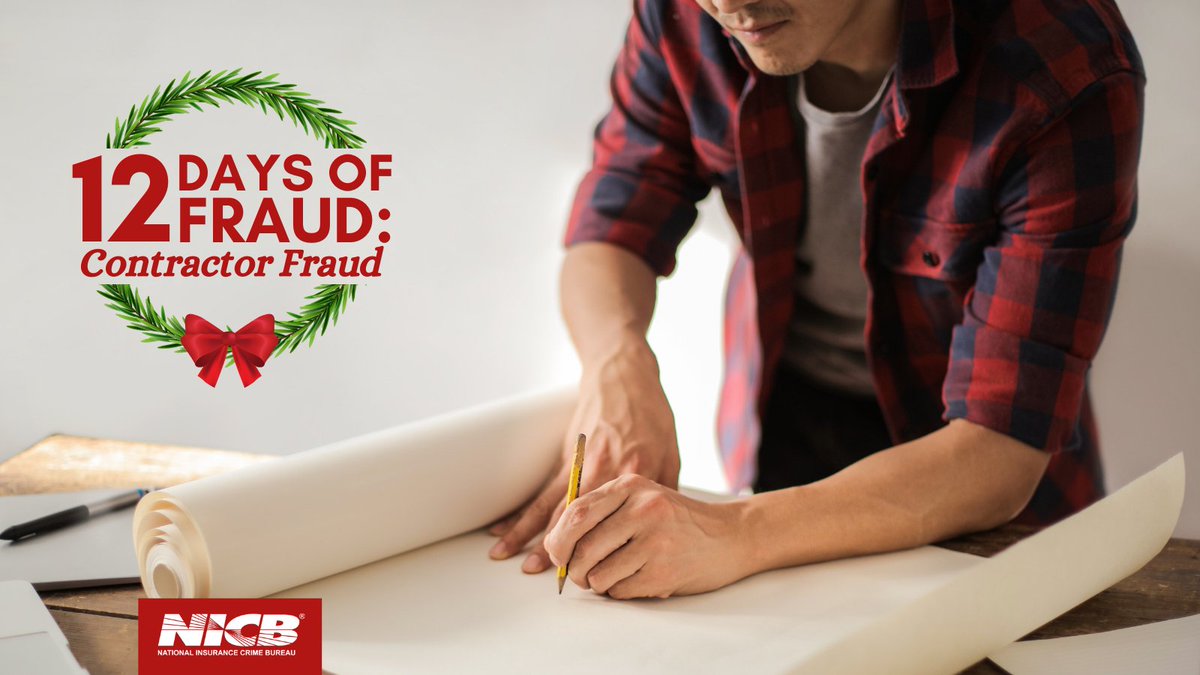 On the 1st day of fraud, a dishonest contractor said to me: Disasters are my favorite, especially when there's damaged homes &amp; many fallen trees! 

For <a href="/insurancecrime/">NICB</a> tips on preventing disaster #fraud: bit.ly/2zVtKWI