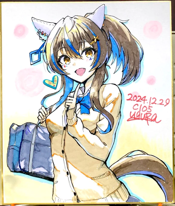 冬コミ用の色紙つくりました～(サンプル) 