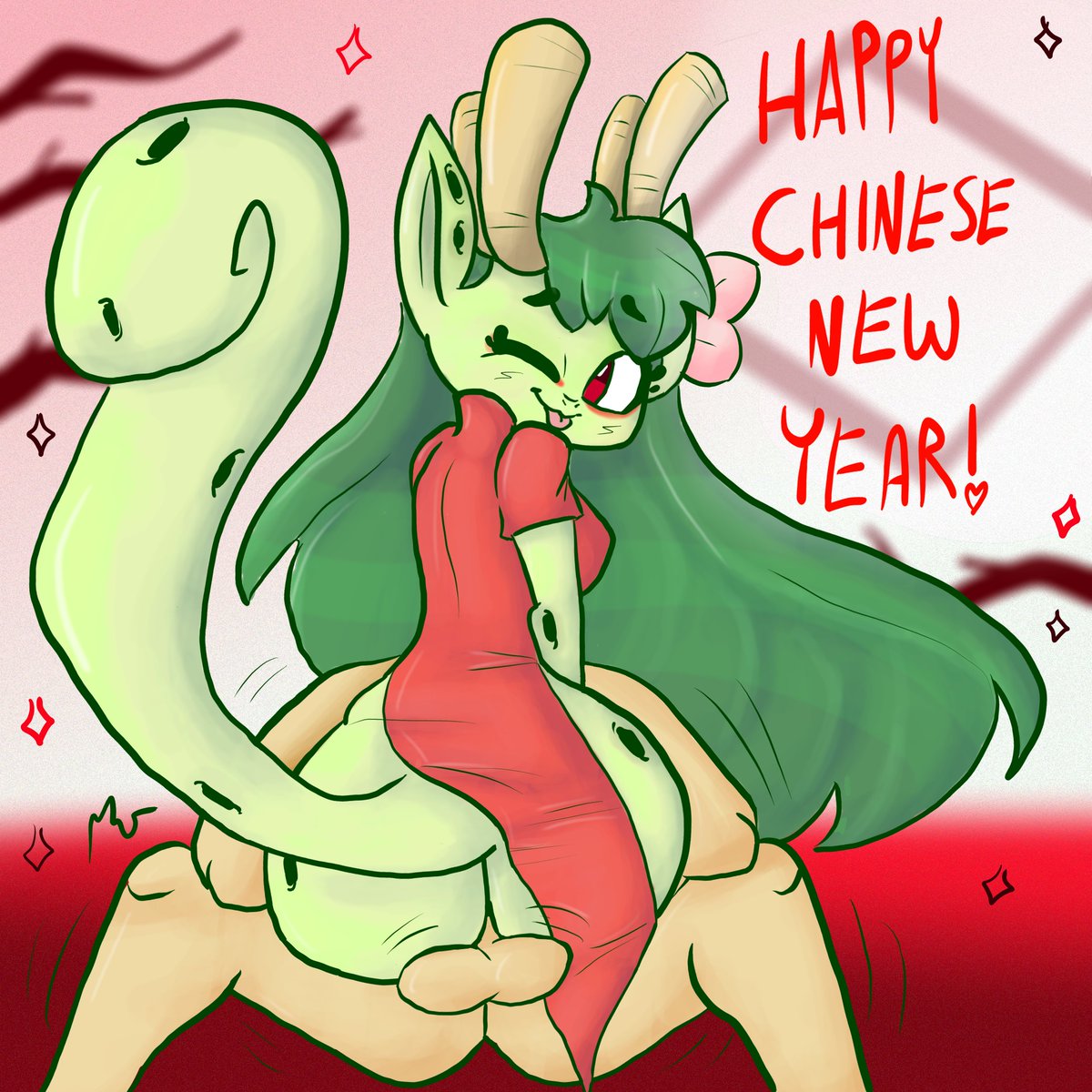 It looks like my most popular was my Chinese New Year fanart of LàJiāo by the lovely <a href="/DiivesArt/">Diives</a> !! I'm not surprised, love her~!! #furryart #commissionsopen