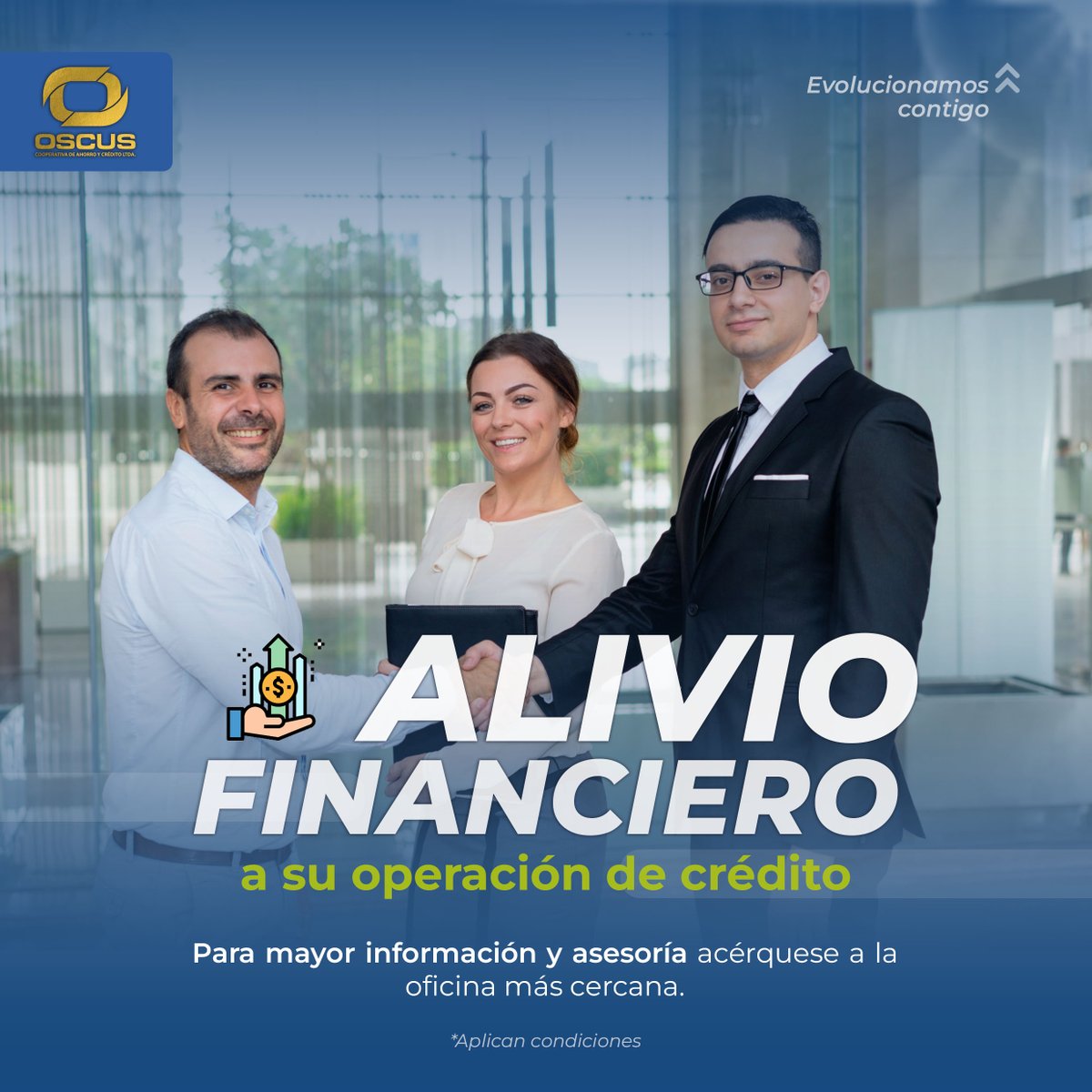 CoopOSCUS's tweet photo. En OSCUS, estamos contigo en cada momento. 🌟 Si necesitas un alivio financiero para tu crédito, ¡te ayudamos!
👉 ¡Acércate a tu oficina OSCUS más cercana y recibe asesoría personalizada para cuidar de tu tranquilidad y la de tu familia! 🏦
#YoSoyOSCUS #ConfianzaQueCrece https://t.co/dzLuZy6Wlc