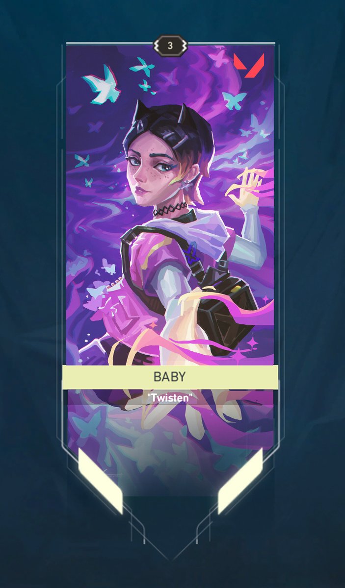 anime_daily's tweet photo. VALORANT player card design https://t.co/DpJ1V418t9