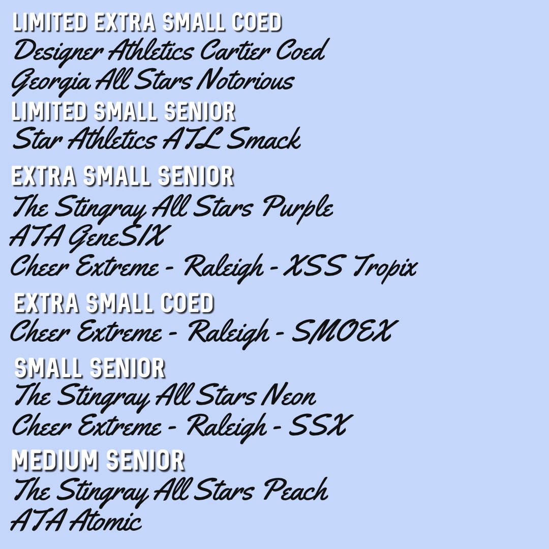 uptodatecheer's tweet photo. THIS WEEKEND‼️

Battle Under the Big Top
📍Atlanta, GA

📆 December 14-15, 2024

🌎 2 PAID, 4 AT-LARGE

schedule: https://t.co/NhseoQQFOt

worlds teams competing ⬇️ https://t.co/xbfwgPVkES