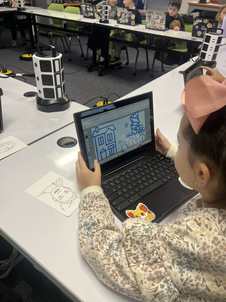 Ss from Evergreen Mill Elementary participated in #machinelearning activities <a href="/JLSMS_Official/">JL Simpson MS</a> AWS Think Big Space today to celebrate Computer Science Education Week! <a href="/LCPS_CTAE/">Career, Technical, & Adult Education</a>