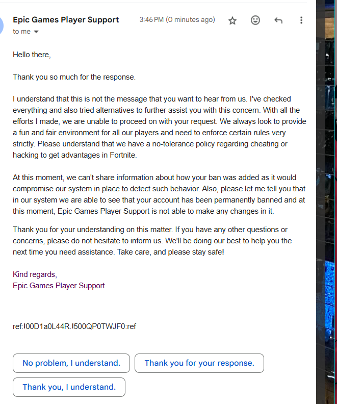 AngryangryD's tweet photo. YO @EpicGames @FortniteGame HOW AND WHY AM I PERMANENTLY BANNED??? IVE NEVER HACKED OR CHEATED ANYTHING IN FORTNITE EVER WHERE IS THIS COMING FROM WTF

AND YOU'RE JUST GIVING ME CANNED RESPONSES WITH NO DETAIL?

Was my account hacked and sabotaged and now it's just closed? ALL that money I've spent and no support whatsoever. 

I AM ABSOLUTELY FURIOUS