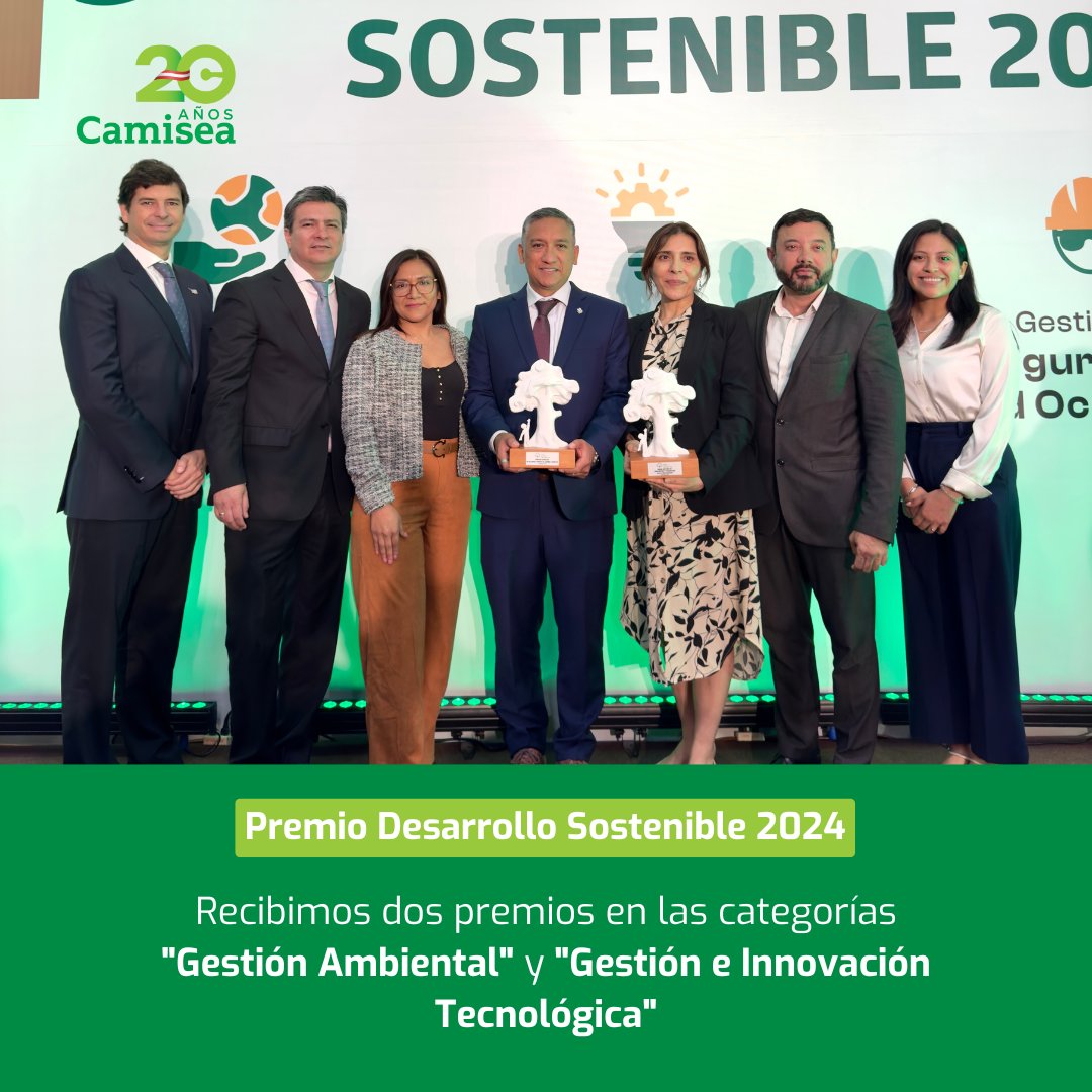 PluspetrolPeru's tweet photo. Hoy, la @snmpeperu reconoció nuestro compromiso con la excelencia operacional y la sostenibilidad con el Premio Desarrollo Sostenible 2024. 

Gracias al esfuerzo de nuestro equipo, construimos un futuro más sostenible para el Perú. 💚✨ https://t.co/cjnSMxN114
