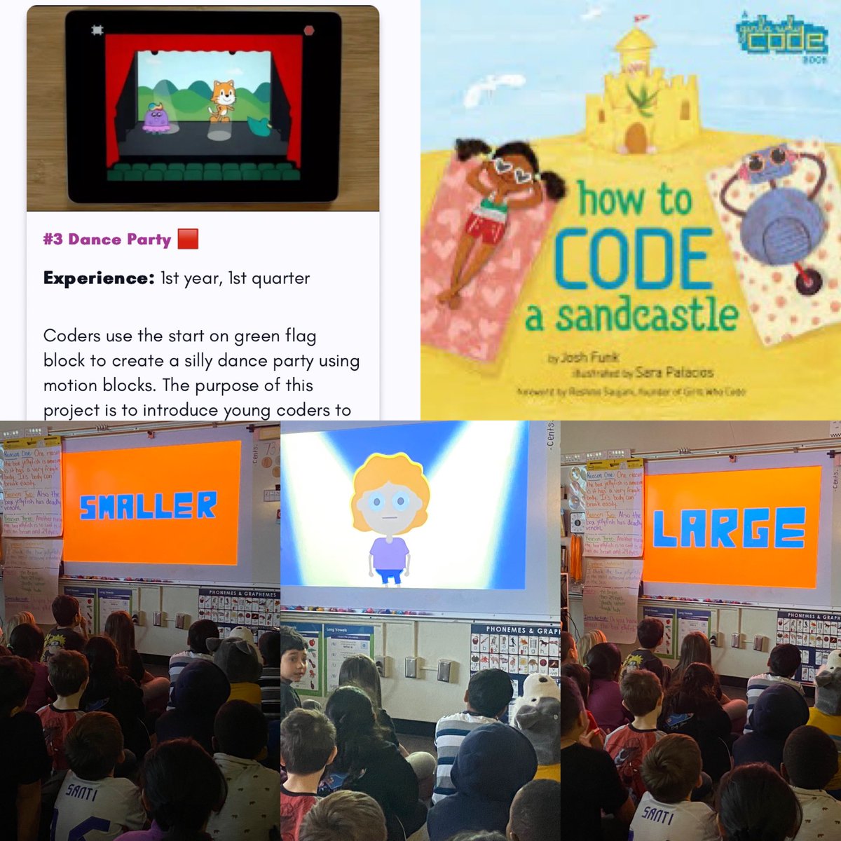 Smartiesn2nd's tweet image. We had so much fun today that very few 📸 were taken! Decomposition &amp;amp; debugging were the hot topic! Another great read aloud &amp;amp; @scratchgarden video to kick off the day! An awesome unplugged coding activity from @teachoutsidethebox and an amazing @bootuppd lesson! 
•
#CSEdWeek