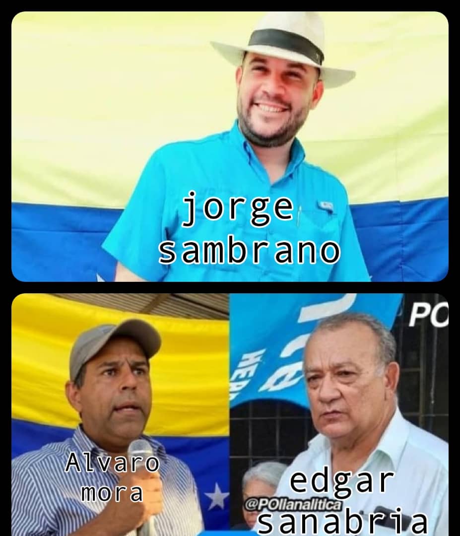 Exigimos enérgicamente la liberación de los dirigentes políticos de la oposición en el Estado Bolivar, Jorge Francisco Sambrano, Álvaro Mora y el reconocido y honorable  profesor Edgar Sarabia, ni en las dictaduras de Gómez ni de Pérez Jiménez se vio este tipo de persecuciónes!!