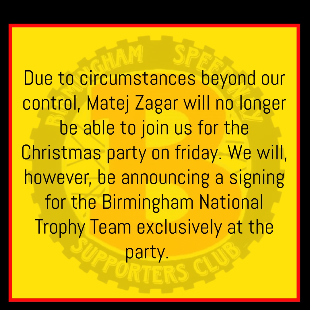 Birmingham Speedway Supporters Club tweet media