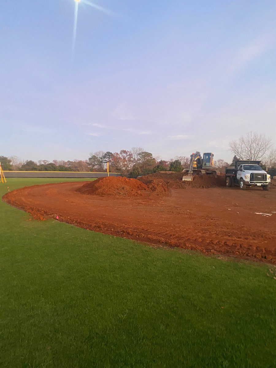 PisgahBaseball's tweet photo. Big things happening…Phase 1 beginning at The PAC! @MPCSPatriots @PisgahAthletics @shawsportsturf @wmclaurin @J_OConnor12 https://t.co/XPqc8TUI6b