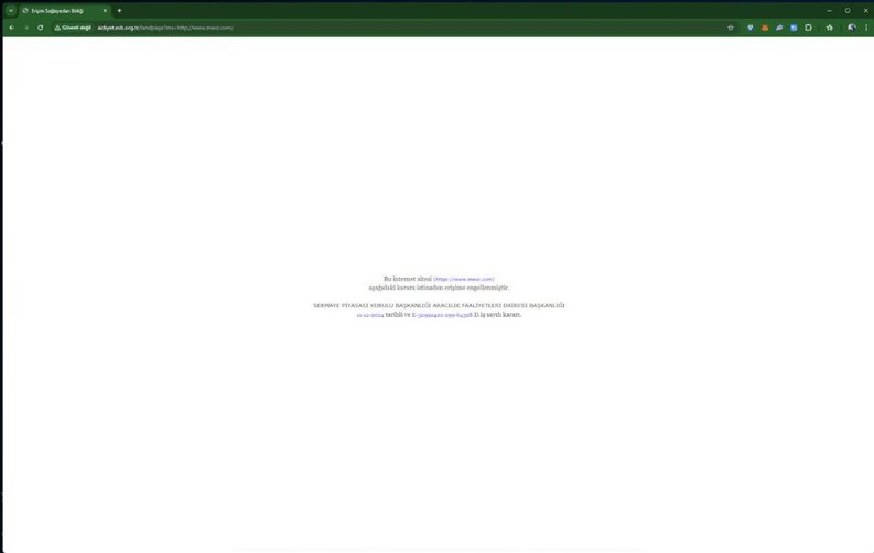 Mexc’e erişim engeli geldi ⚠️⚠️