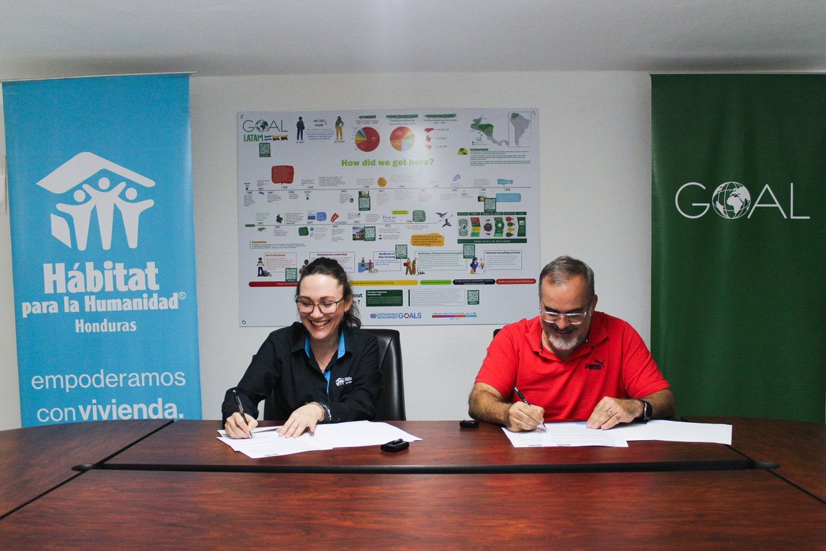 GOAL_Honduras's tweet photo. #GranNoticia
🌍🤝 Hemos firmado junto a Hábitat para la Humanidad Honduras unen fuerzas por la sostenibilidad
 Formalizamos una alianza estratégica para construir resiliencia en comunidades vulnerables y trabajar hacia los #ODS:
✅ Igualdad de género
✅ Agua y saneamiento
✅ Acción por el clima
✅ Ciudades sostenibles
Bajo la Nueva Agenda Urbana, impulsamos un futuro más justo y sostenible para todas las generaciones. 💙

#GOALContigo