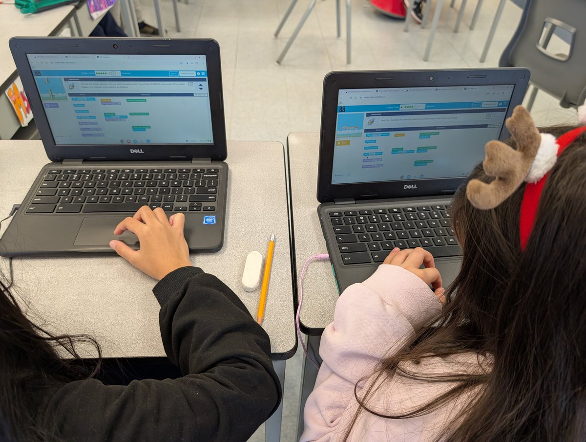 For computer education week the 3/4's are coding their first game and music jam session.