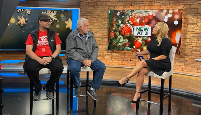 MayorWeiers's tweet photo. Hometown Christmas Parade @HCParadeAZ  Committee Chairman Chris Kelly and I had the pleasure of joining Jaime @cerretanews Cerreta this afternoon to talk about the parade on @azfamily.
Join us this Saturday for the only parade that celebrates the reason for the season! https://t.co/2PesTP4r8P