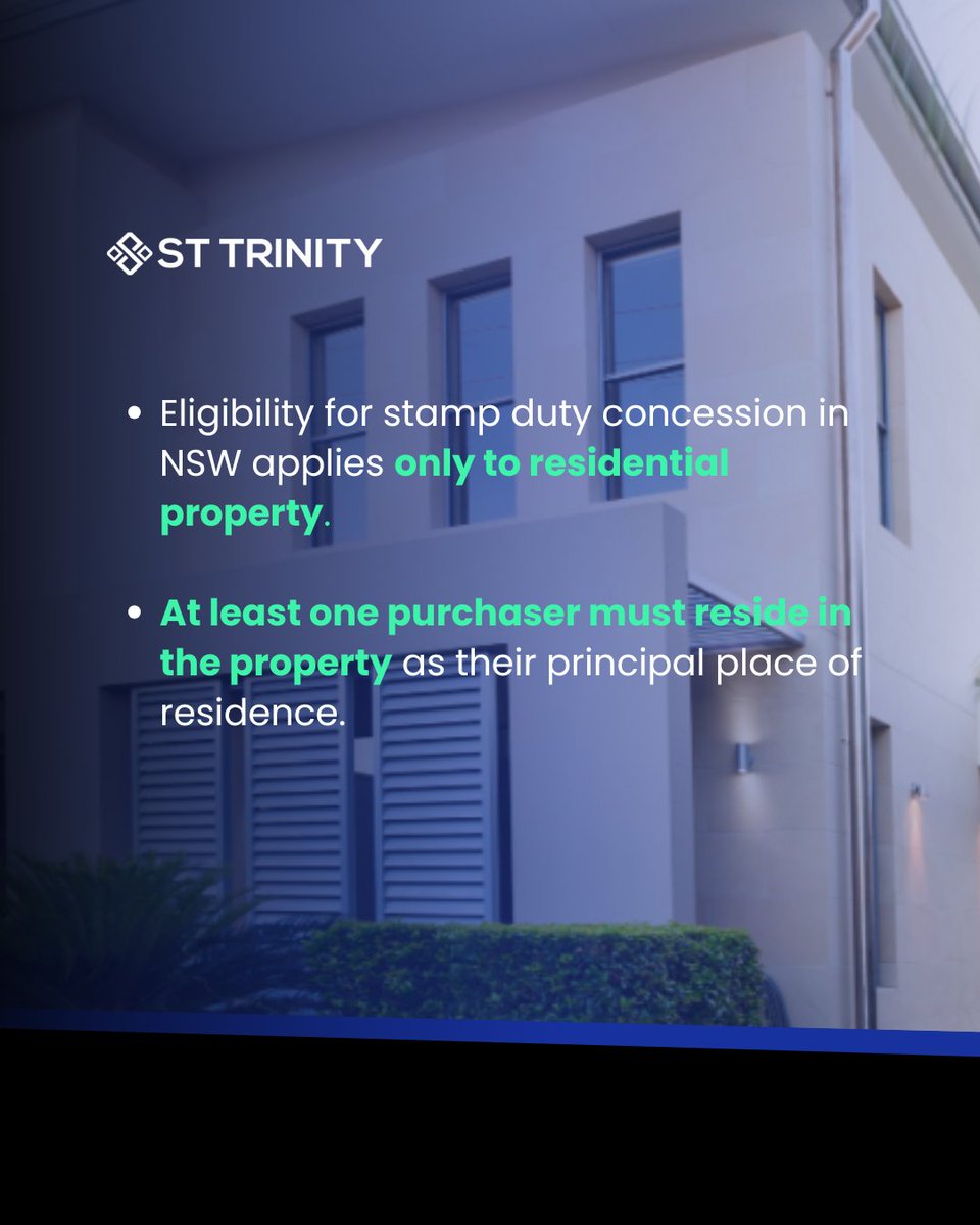 StTrinityPG's tweet image. Did you know you could be eligible for concessions when purchasing off-the-plan?

Learn more about the benefits and how to qualify for off-the-plan concessions today: sttrinity.com.au/property-news/…

#offtheplan #housing #investment #realestate #propertyinvestment #finance #housingpolicy